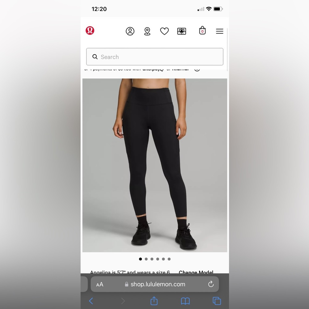Size 2 Lululemon Fast and Free High-Rise Tight 25"